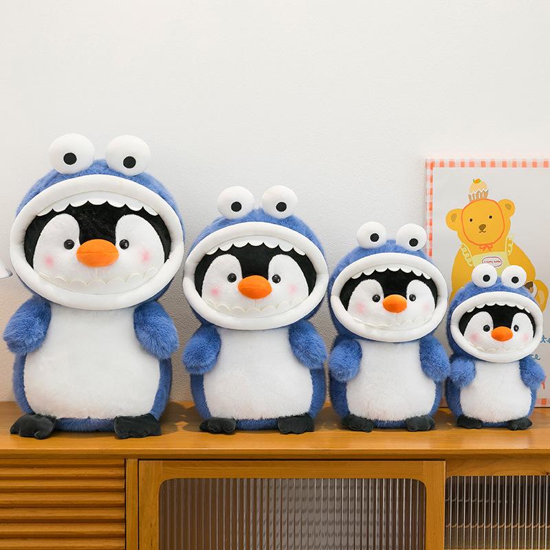 New Shark Penguin Doll Plush Toy Children's Soothing Doll Penguin Doll Gifts for Girls
