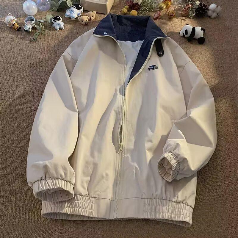 Men's Vintage American Work Jacket - Spring/Autumn, Korean Style, Versatile Men's Fashion.