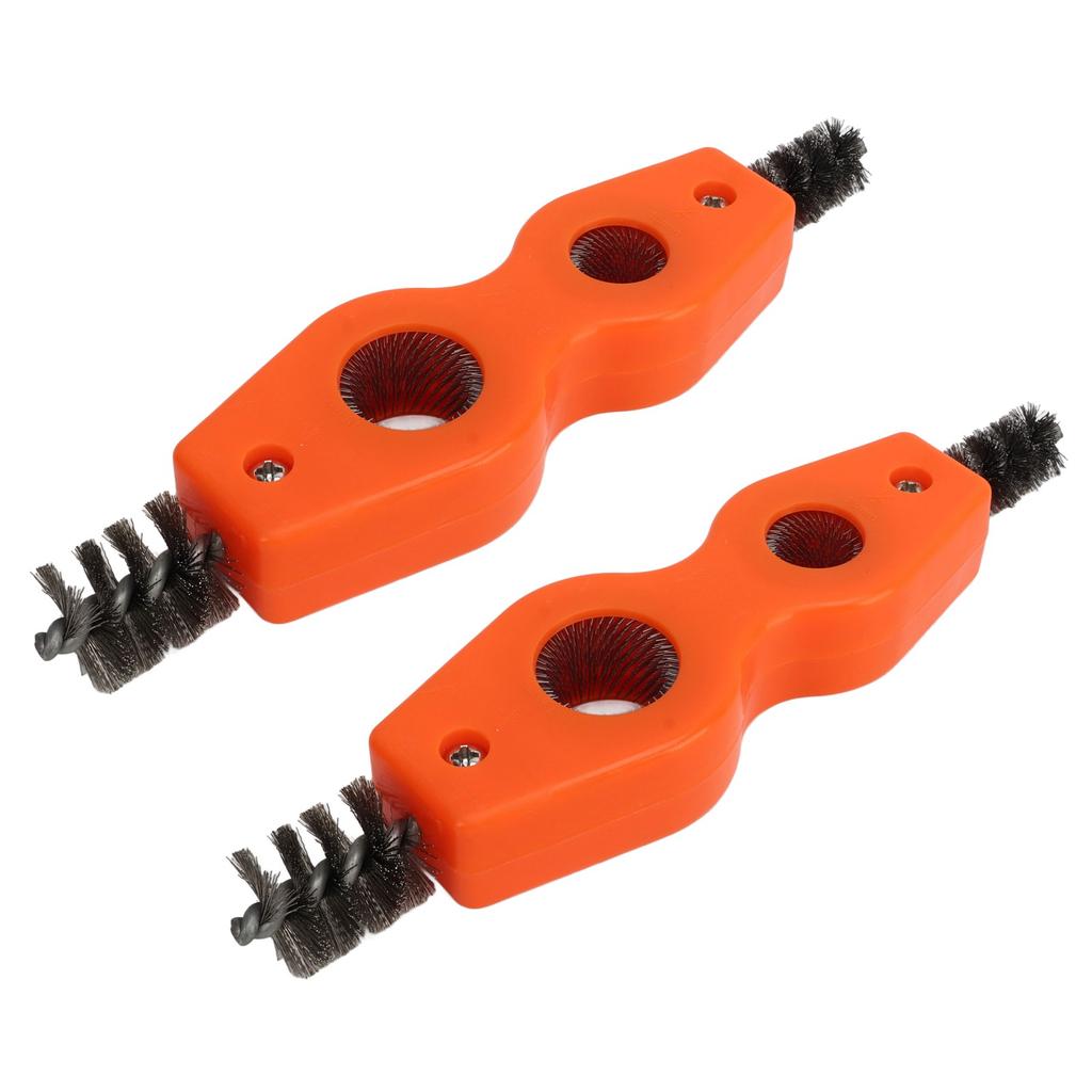 2 Stück 4 in 1 Pfeifenreiniger Bürstenwerkzeug 12 Zoll 34 Zoll Orange Starke Reinigung Vielseitige Drahtbürste