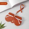 Soft Lychee Pattern PU Leather Sunglasses Bag Retro Portable Case Myopia Frame Eyewear Storage Simple Charm