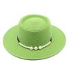 Straw Hat Women'S Summer Concave Top Top Hat Seaside Vacation Pearl Beach Hat Internet Celebrity Straw Hat Sun Hat