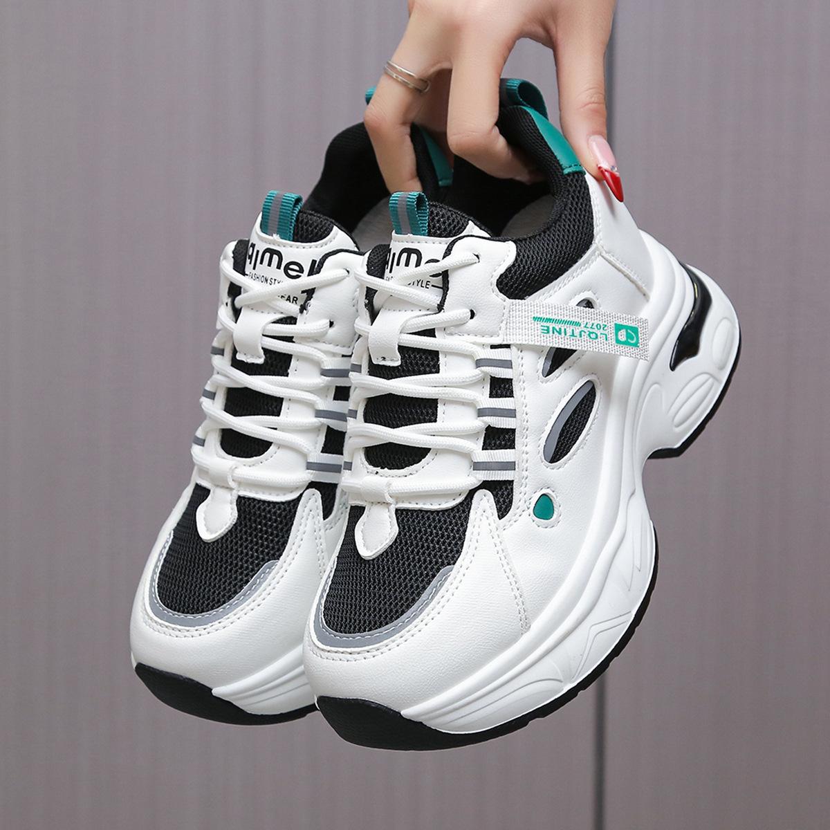 

Папины кроссовки для девочки 2025 Весна и Осень Новые Популярные Маленькие Универсальные Модные Кроссовки на Мягкой Подошве для Увеличения Роста 40