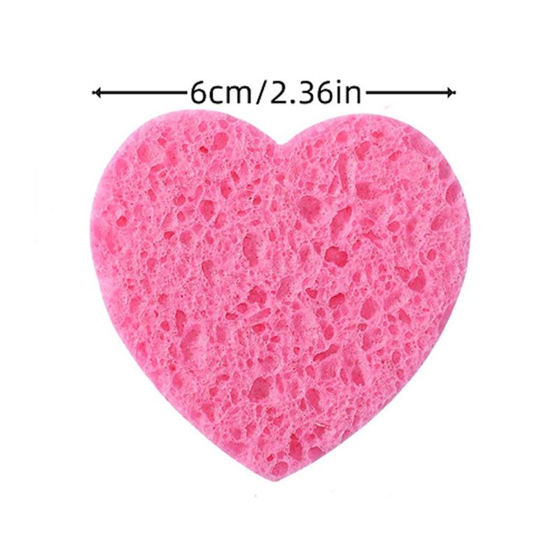 10PCS Natural Facial Sponges Reusable Facial Sponges Deep Cleansing Foam Pad For Daily Use Cleansing  Exfoliating Makeup Removal