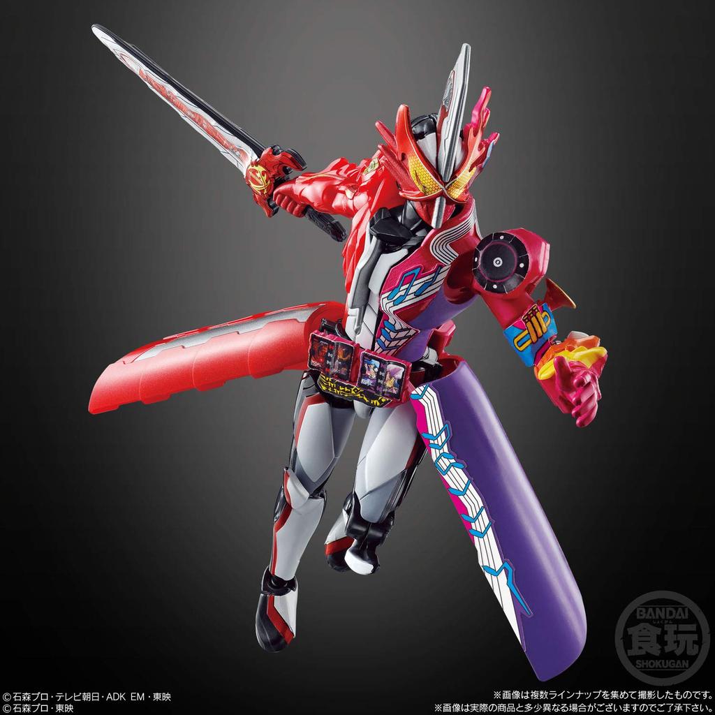 Shodo Kamen Rider Saber Book 5 & Shodo Kamen Rider Zero One & Kamen Rider Decade (12 pieces) Candy Toys & Gum (Kamen Rider Saber)