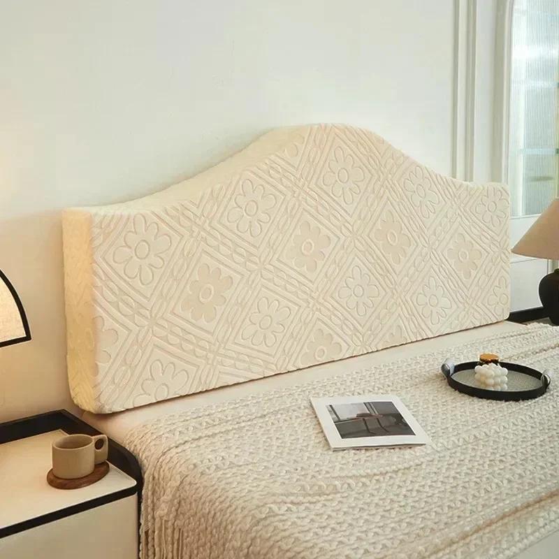 120/150/180/200/220cm Full-inclusive Bedhead Cover Solid Color Bedside Backrest Protection Headboard Dust Cover Bedroom Decor