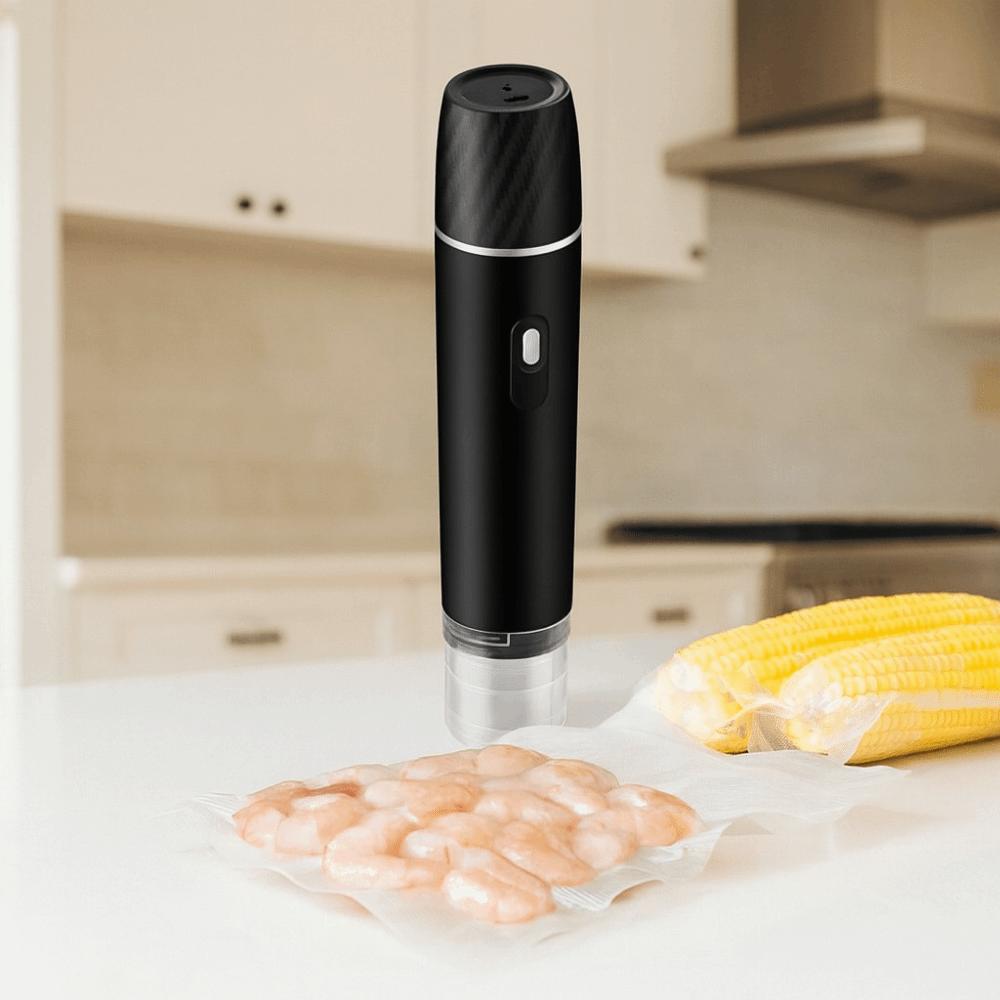 Handheld Food Bag Sealed Wand Mini USB Rechargeable Automatic Vacuum Sealer Powerful Wet And Dry Use Food Bag Sealer Kitchen