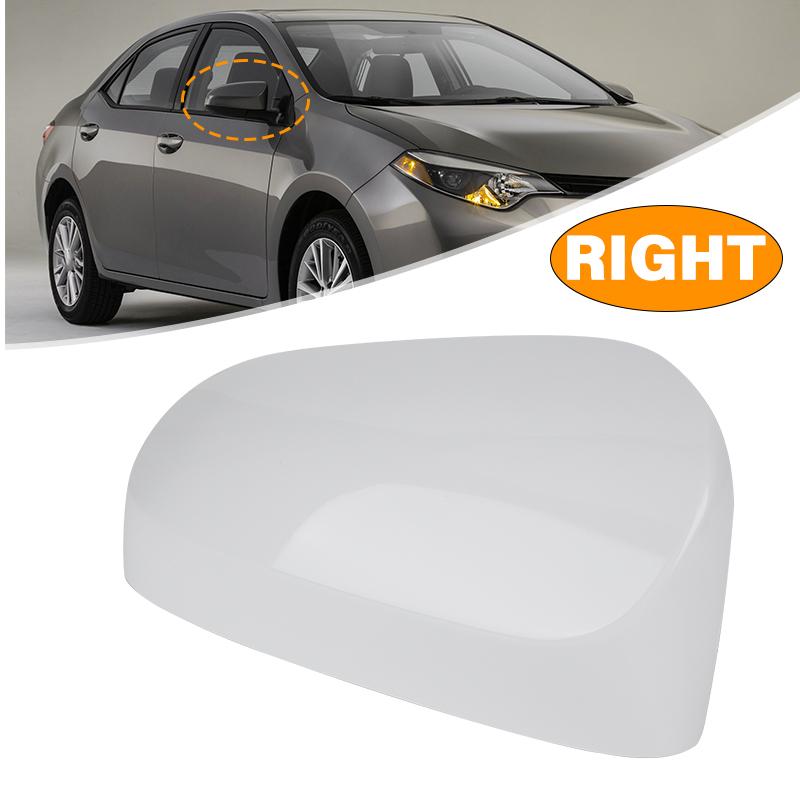 Side Wing Mirror Cover W/O Turn Signal Light For Toyota Corolla 2014-2017 US Model Glossy Black/White Rearview Mirror Housing
