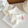 Low Cut Japanese Women's Socks Sweet Floral Socks Breathable Short Tube Socks  Lady