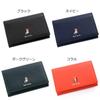 Paul Smith Marquetry Stripe Rabbit Leather Business Card Case Set No Genuine Stylish Gift for New Beginnings or Employment Holder/Card (Black,