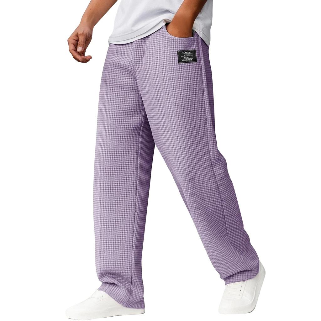 Men's Solid Color Loose Sweatpants Men's Casual Fashion Sweatpants