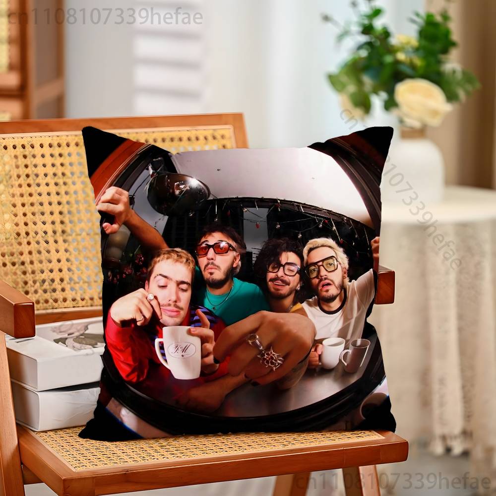 MMorat Band Pillow Case Plush Pillow Cases Home Decoration Pillow Cover for Sofa Bed Chair Living Room