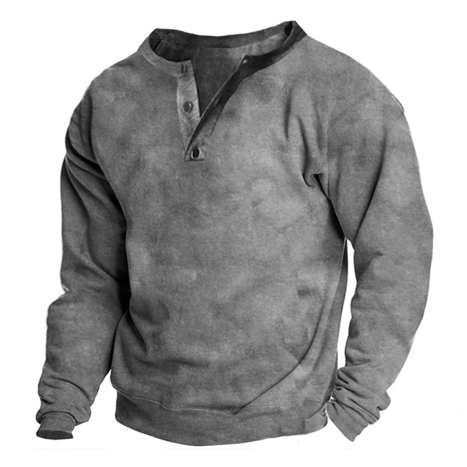 

Мужская уличная винтажная модная спортивная футболка с v-образным вырезом и длинным рукавом XXL