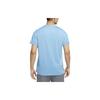 Nike T Shirts Men's Sky Blue Crew Neck Moderate Straight Fit CZ1182-435