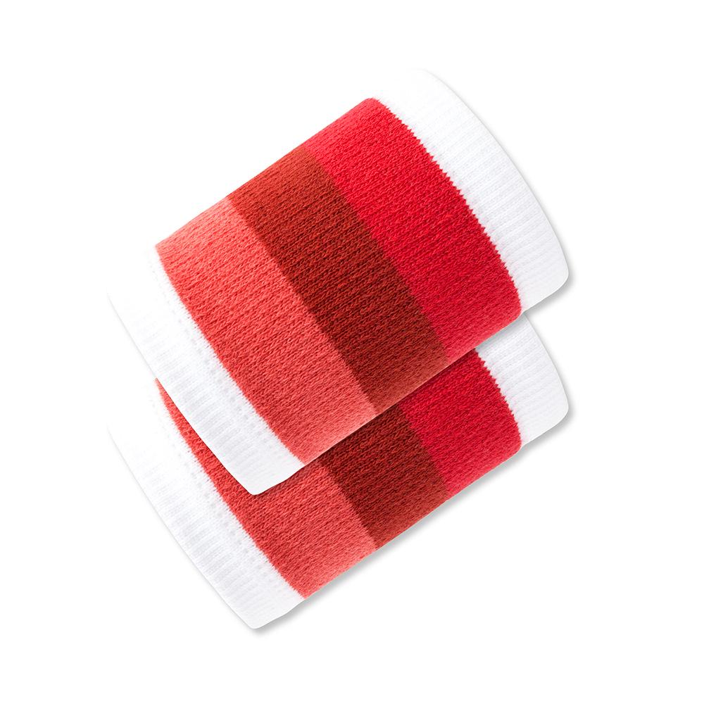 Breathable Striped Sports Wristbands for Fitness, Basketball, Running - Sweat-Wicking Wrist Sleeves