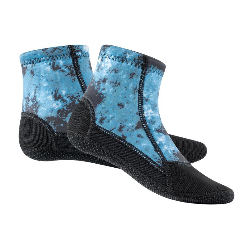 

Diving Socks For Men Waterproof Warmth Snorkeling Socks Anti-Cut Wear Resistant Beach Socks For Diving Swimming Surfing And Water Sports L aqua синього кольору