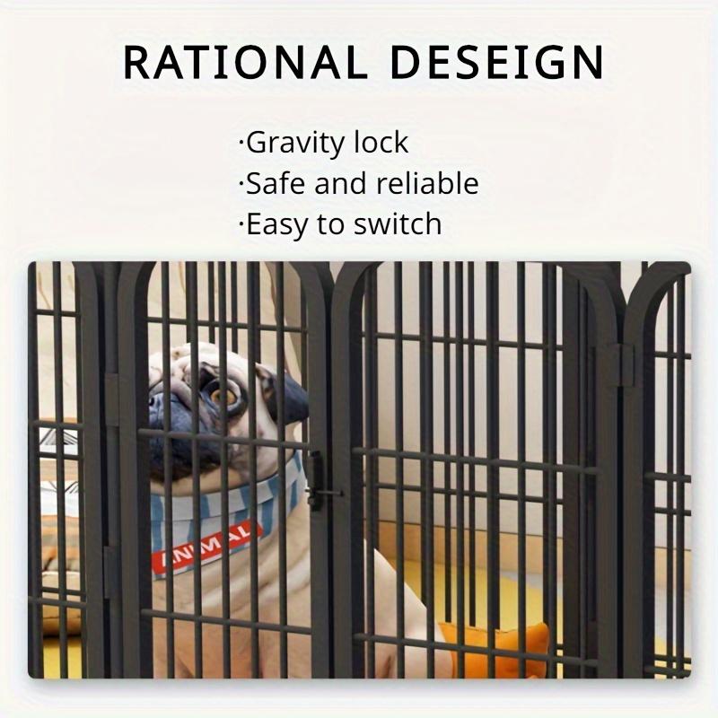 6pcs 23.6inches Metal Dog Playpen, Pet Enclosure for Dogs/Rabbits/Pet Pig/Ducks, Non-Slip Outdoor Yard Pet Enclosure