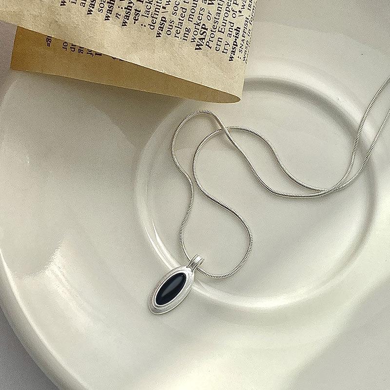 

Ожерелье со спутником Star Orbit, ожерелье из ракушек черного агата и белого цвета, дизайн Niche, кольцо-цепочка на ключицу