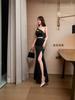 2026 Elegant Strapless Slit Evening Gown – Slimming Bodycon, Hip-Hugging, Floor-Length Dress