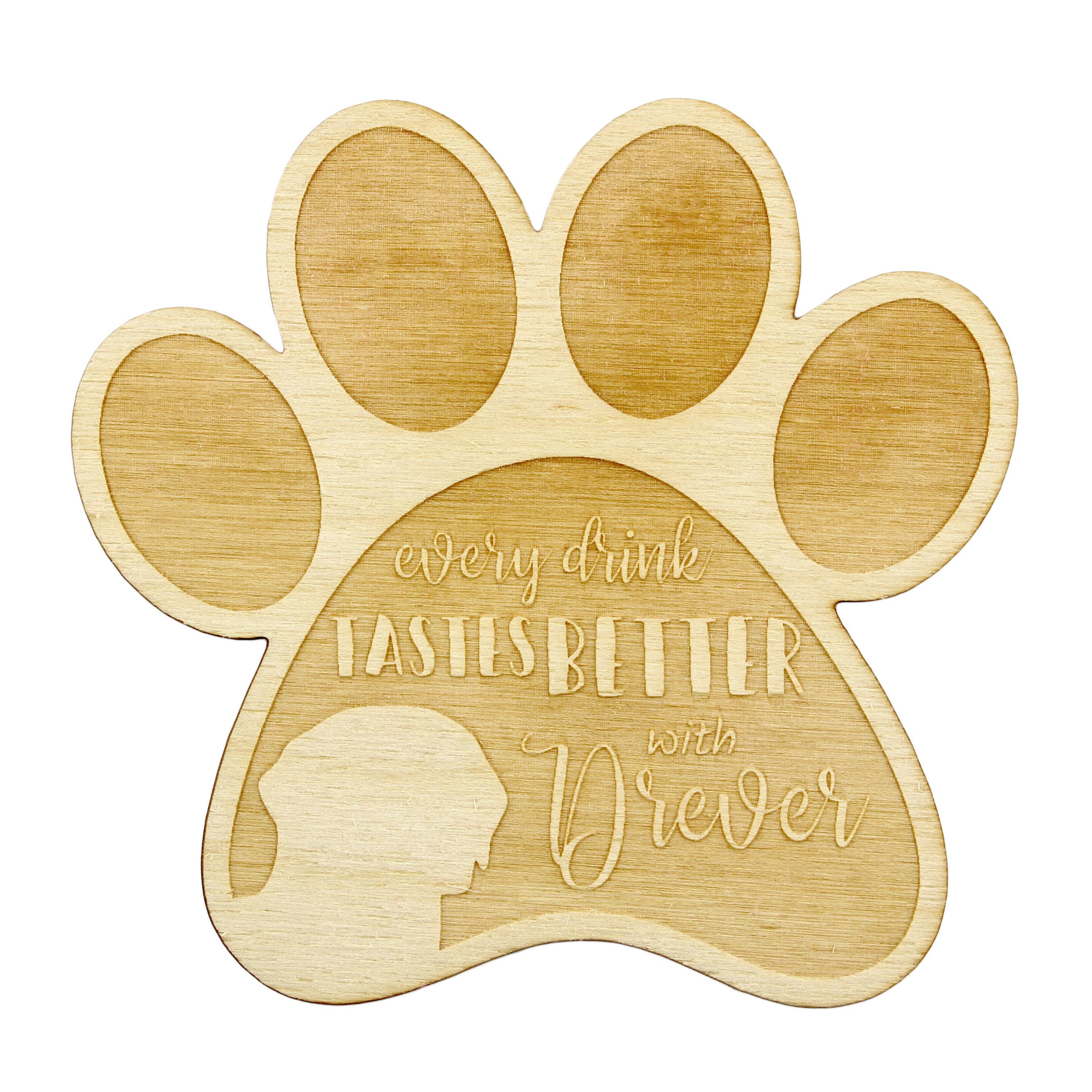 

Drever, Swedish Dachsbracke, Bracke - Mug coaster, engraved coaster with dog, gift for dog lover by Art-Dog brand