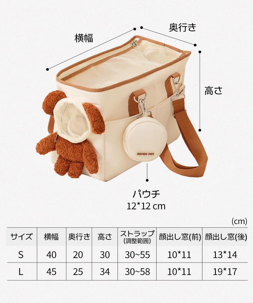 Geantă de transport Teddy pentru șapte animale de companie pentru câini și plasă respirabilă Perfectă pentru spital și pisici de tip moale, Stil geantă de umăr/de mână cu 2 căi, Material, Ieșiri,