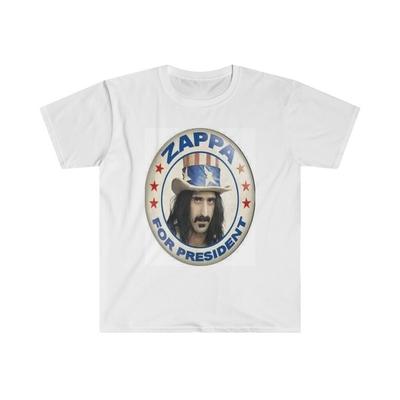 Frank Zappa für Präsident Weiches Baumwoll-T-Shirt