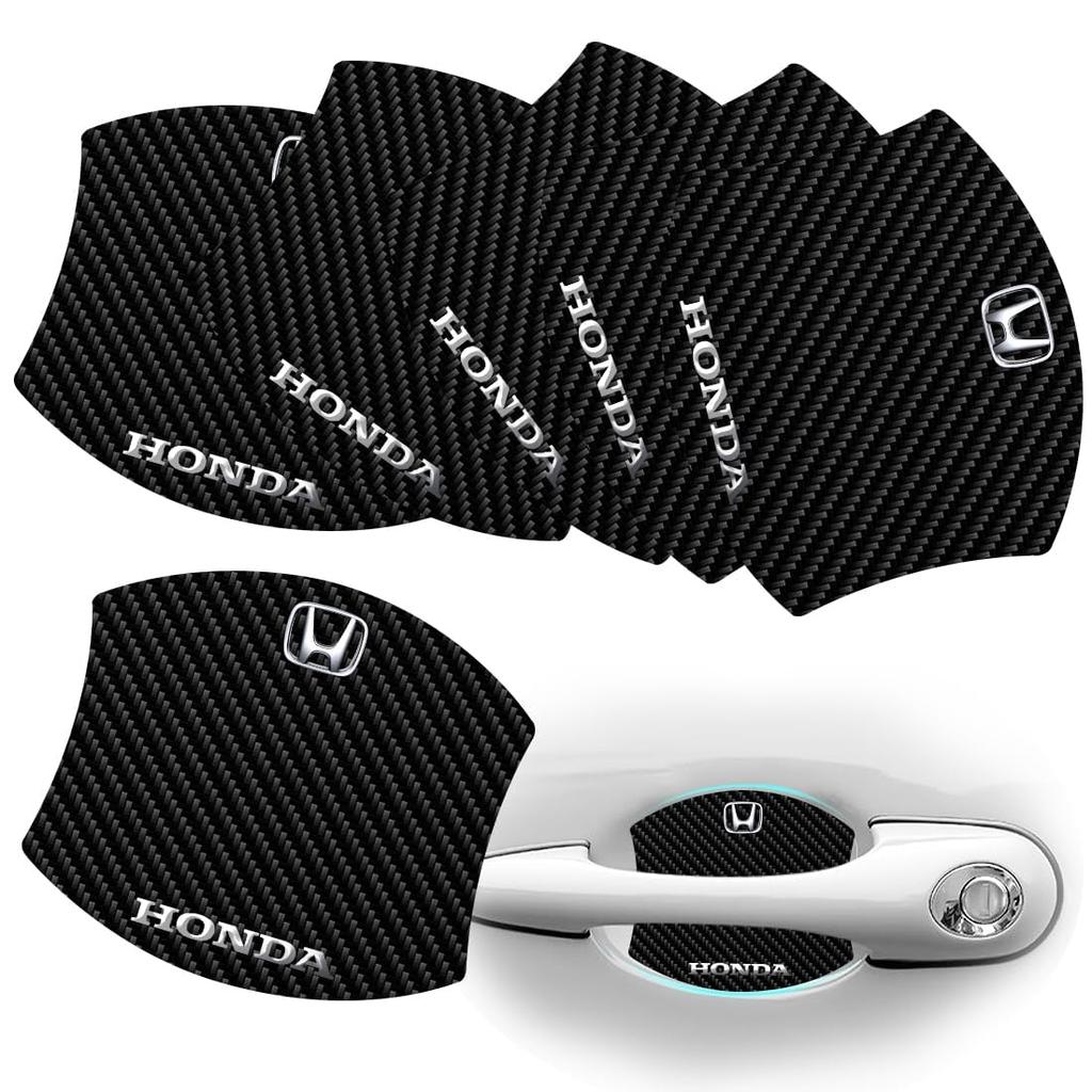 TANAMACHI Dørhåndtaksbeskytter Magnetisk Anti-ripe Karbon Dørhåndtakbeskyttelse Ripebeskyttelsesfilm Dørhåndtaksbeskytter 6-pakning (HODA)