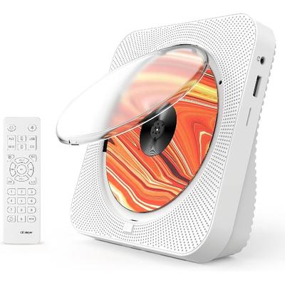 Tragbarer Bluetooth-Musik-CD-Player – Desktop-Multifunktions-Kpop-CD-Player mit HiFi-Sound-Lautsprechern, konfiguriertem LED-Bildschirm, Fernbedienung