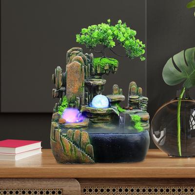 Binnenwaterfontein met Kleurrijke Lichtpomp, Landschap Ambachten Bureau Decoratie voor