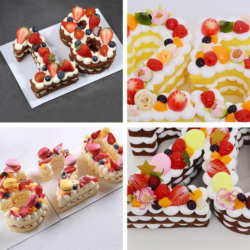 10 Inch 0-9 Numbers Shape Cake Mold DIY Cake Decoration Baking Mold for Birthday Festivals Anniversary Silicone Chocolate Molds
