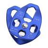 Stainless Flexible Active Pulley Sideplate Single Sheave Pulley 360degree Wwivel for Rock Climbing Hauling Gear 28KN