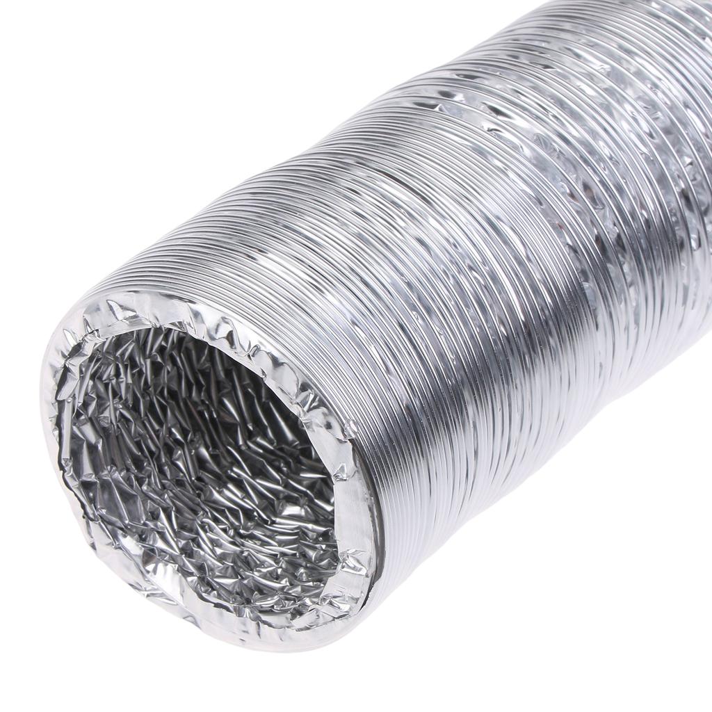 Dryer Vent Hose Air Duct Aluminum Ducting with 2 Screw Clamps 1.97in Diameter Dryer Vent Hose for Air Conditioning