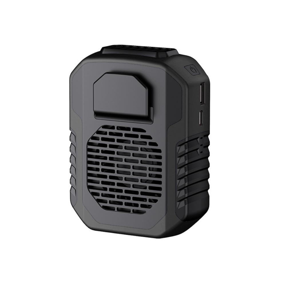 

Power Bank Подвесной шейный/поясной вентилятор 3 скорости Портативный охлаждающий вентилятор-клипса Строительная площадка чёрный