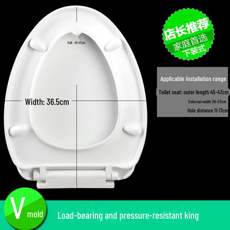 Pogrubiona Wolnoopadająca Pokrywa Siedziska Toaletowego UVO do Gospodarstwa Domowego