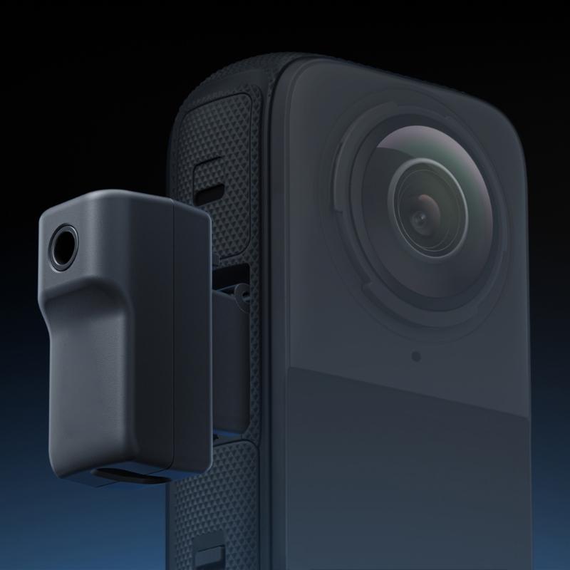 Adattatori per microfoni per accessori 360 X4 Microfoni esterni Tipo C e porta da 3,5 mm Registrazione audio per fotocamera 360 X4