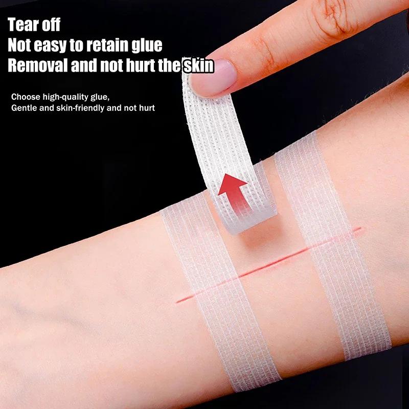 3/5/6Pcs Wound Closure Tape Adhesive Sterile Medical Bandage Strip Skin Repair First Aid Kit Surgical Breathable Tape