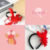 KUCOCOSNEH Lobster Headband, Hair Accessory, Shrimp Tiara, Hair Hoop, Perfect for Parties, Events, Cosplay, Celebrations, and Kids
