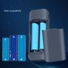 Lithium Battery Organizers and Quick Charger for 18650 21700 18700 20700 Models with Safety Features
