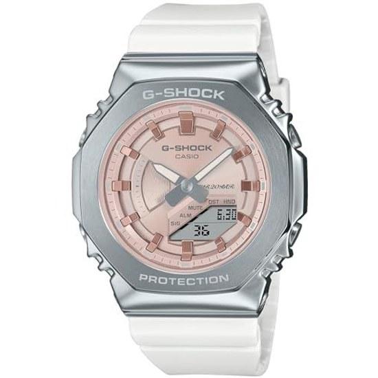 Casio Wristwatch G-Shock PRECIOUS HEART SELECTION Metal Covered Mid-size Model GM-S2100WS-7AJF Ladies White
