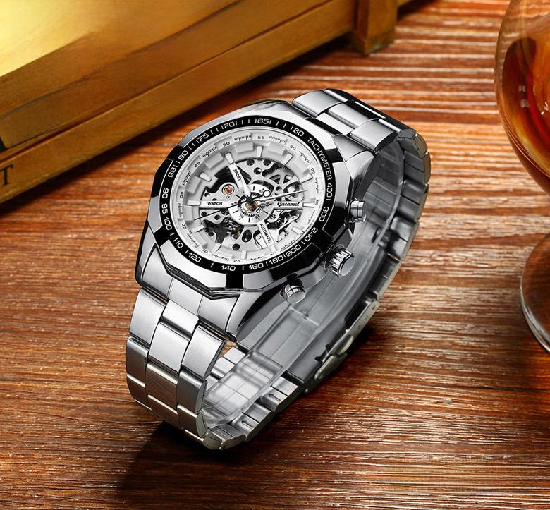 Relógio Mecânico Automático Luminoso Masculino GUTU