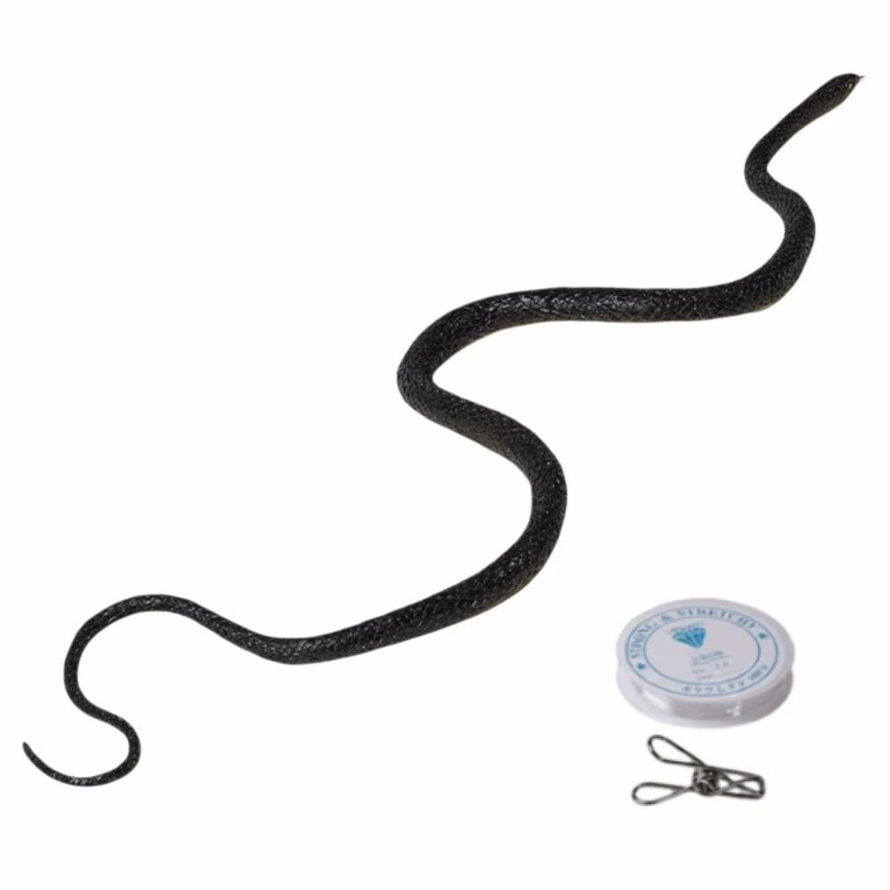 Realistic Simulation Snake S-Shaped Fake Snake Teasing Friends Prank Snake Toy Cosplay Props