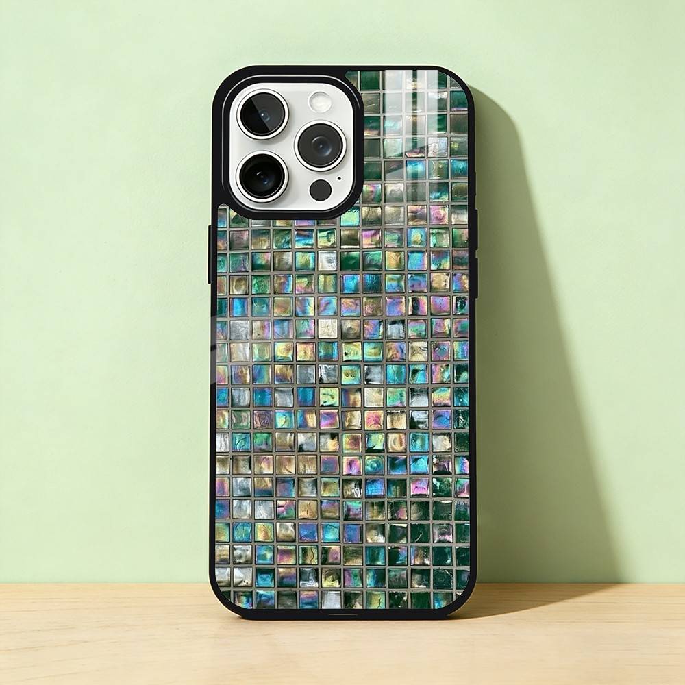 

AAA glass printed pattern Phone Case Color Silver Shell For IPhone 17 16 15 14 13 12 11 Pro Max Plus iPhone17promax
