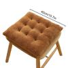1Pc Thicken Thick  Mat Plush Warm Thick Chair Cushion Home Dining Chair Cushion Plain Color Seat Cushion Simulated Rabbit