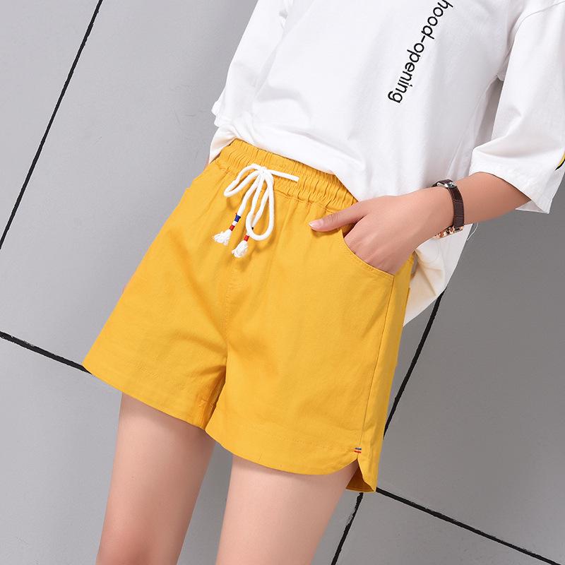 Cheap Cotton Shorts Hot Pants Loose Sports Casual Pants Female Summer