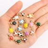 10Pcs Fashion Tortoise Shape Pendant Gold Colour Alloy Charm Jewelry Making Cartoon Sea Turtle Necklace Keychain DIY Accessories