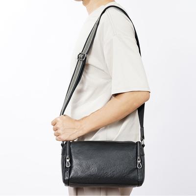 Fashion Men's Crossbody Bag Head Layer Cowhide Large Capacity Simple Shoulder Bag Multi-layer Business Men's Bag