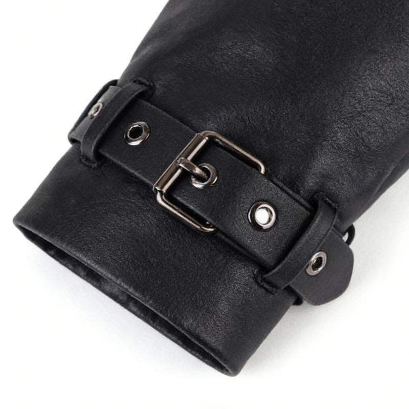 4Pcs Adjustable PU Leather Coat Sleeve Extender Strap Cuff Adjuster Belt For Coat Jackets Windbreaker Clothing Repair