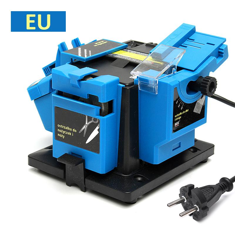 96W Multifunction Electric Sharpener Household Grinding Tool Knife Twist HSS Drill Scissor Chisel Electric Grinder Machine
