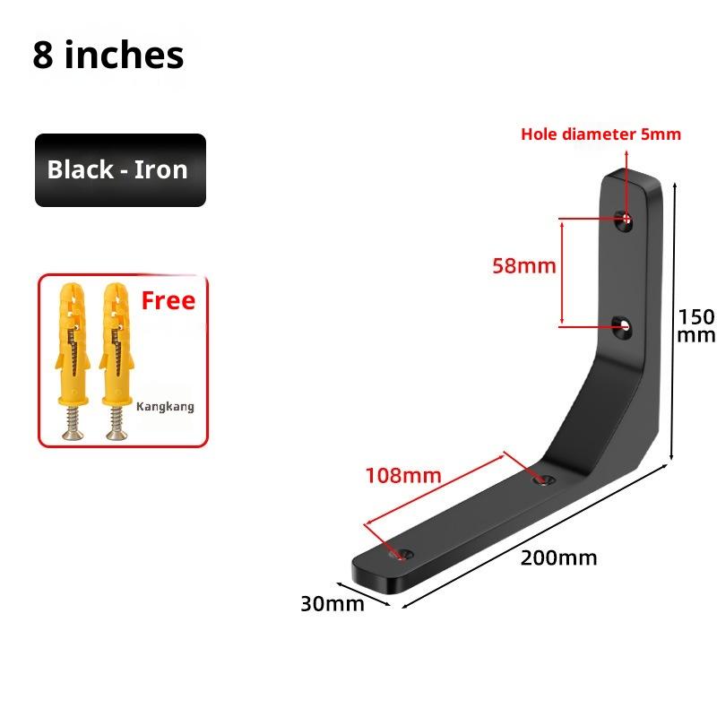 1PC Angle Brackets Industrial Floating L Shelf Bracket Thick Heavy Duty Wall Mounted Shelf