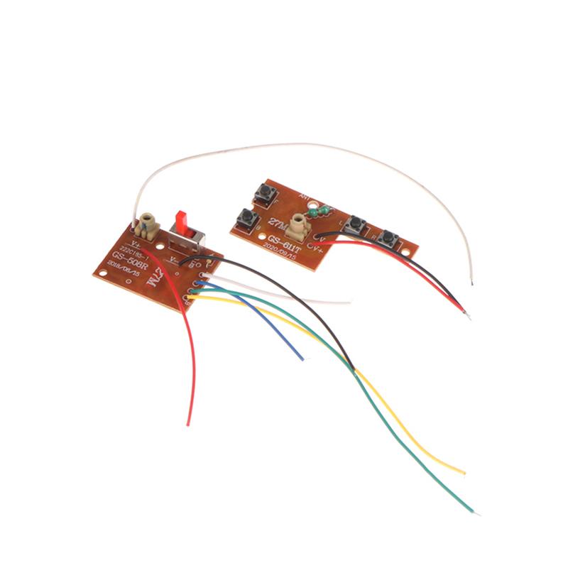 4Ch Rc Remote Control 27Mhz Circuit Pcb Transmitter And Receiver Board With Antenna Radio System For Car Truck Toy