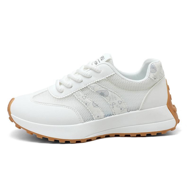 

Spring and autumn new heightening casual running platform shoes dad shoe printing love 35 белый